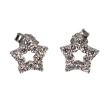 Open Star Earrings in Silver - Denny's