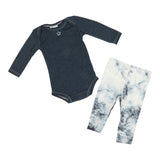 2pc Onsie Set Denim Tie Dye Waffle - Denny's