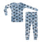 Navy Stars Denim Tie Dye 2 Pc Toddler PJ - Denny's