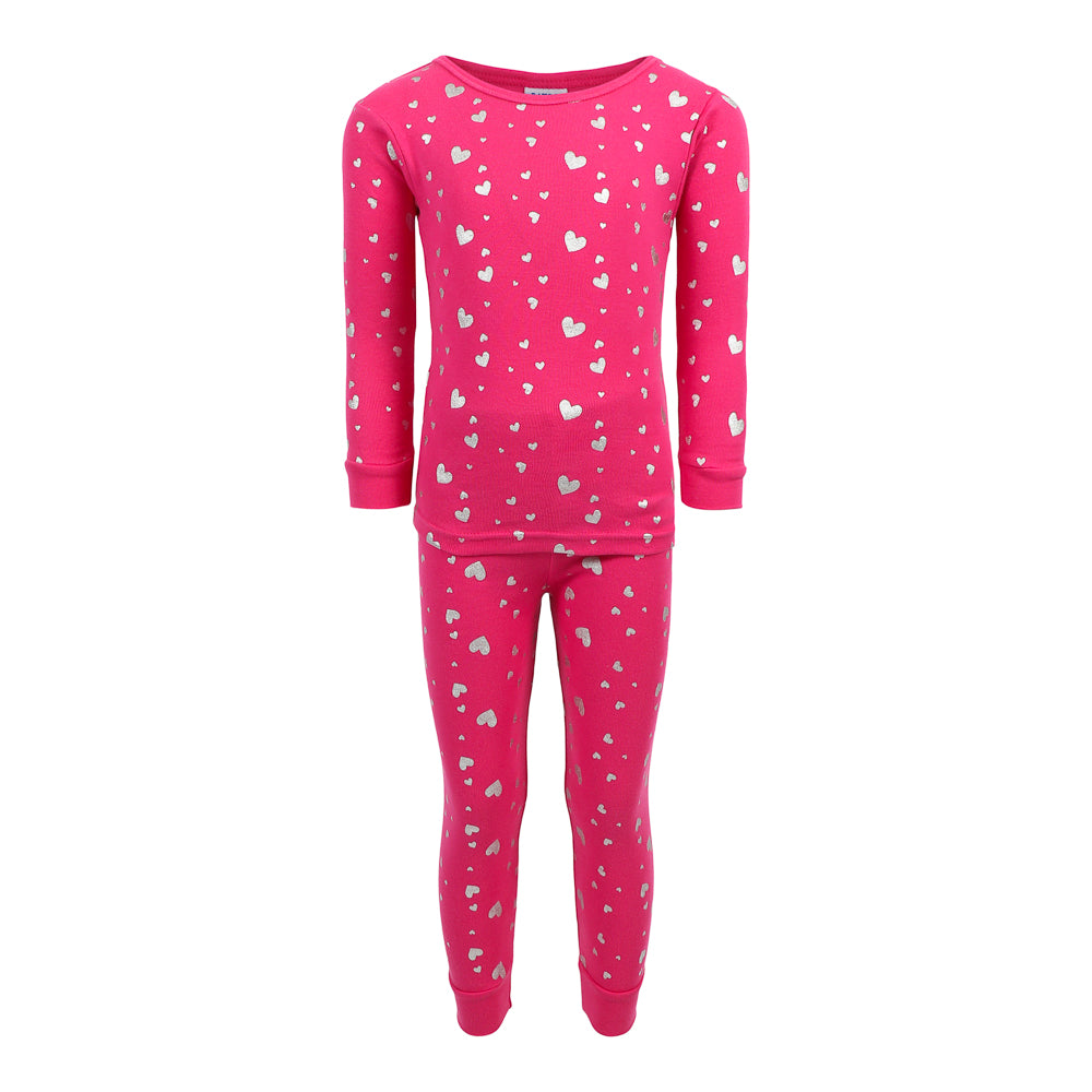 2pc Metallic Hearts PJ Set - Denny's