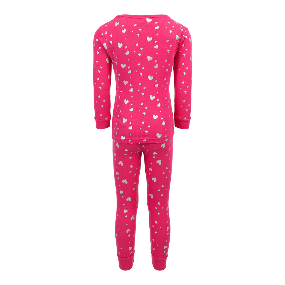 2pc Metallic Hearts PJ Set - Denny's