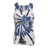 Blue Black Spider Tie Dye Tank - Denny's