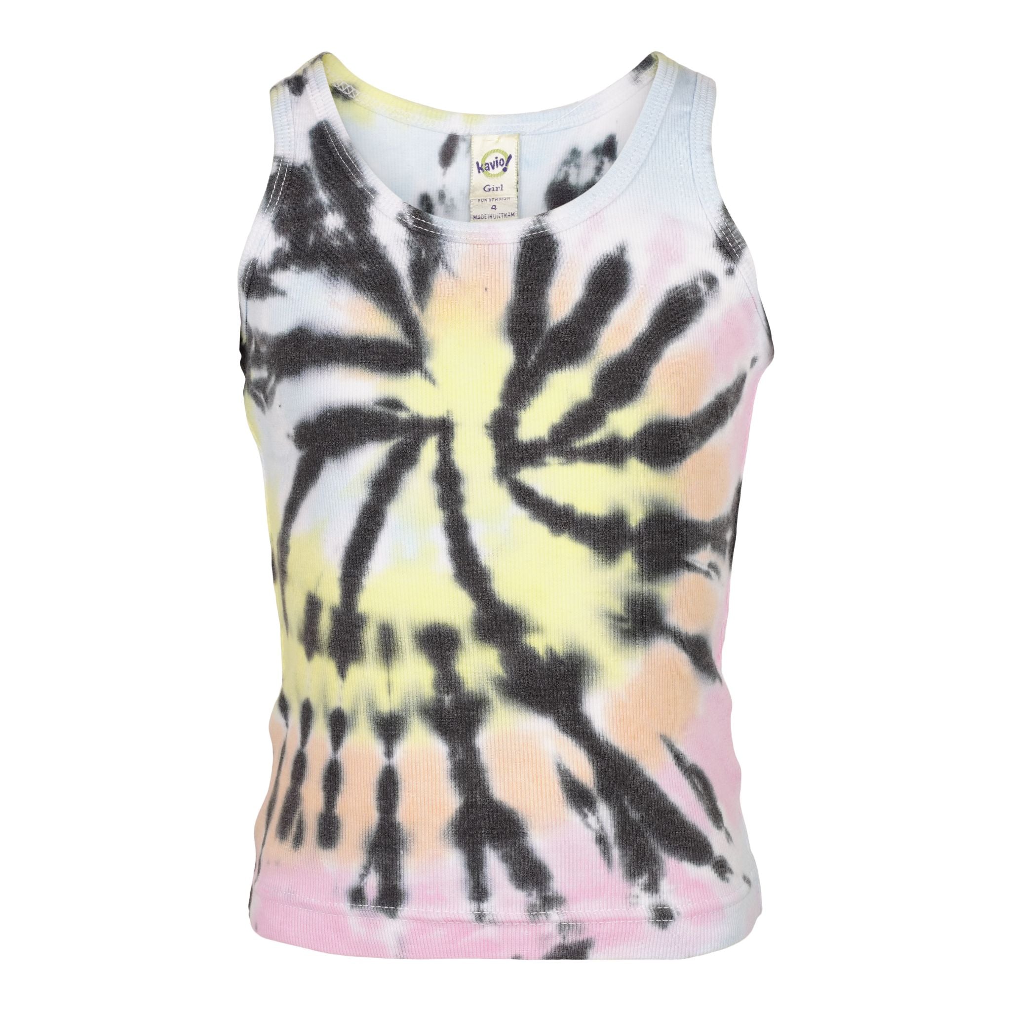 Tie Dye Multi with Black Spider Tank - Denny's