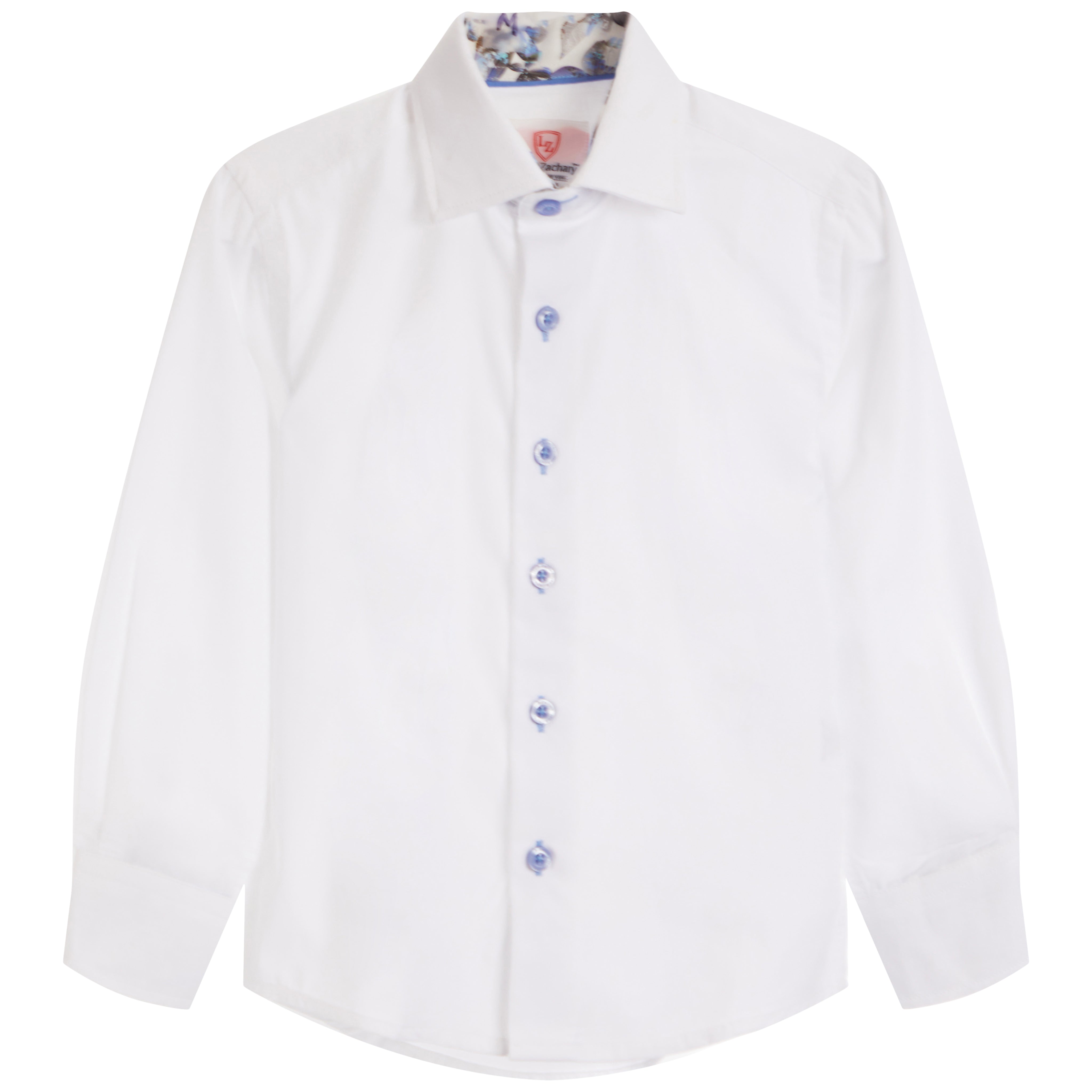 Contrast Insert Dress Shirt - Denny's