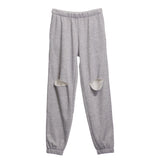 Fleece Slit Knee Jogger - Denny's