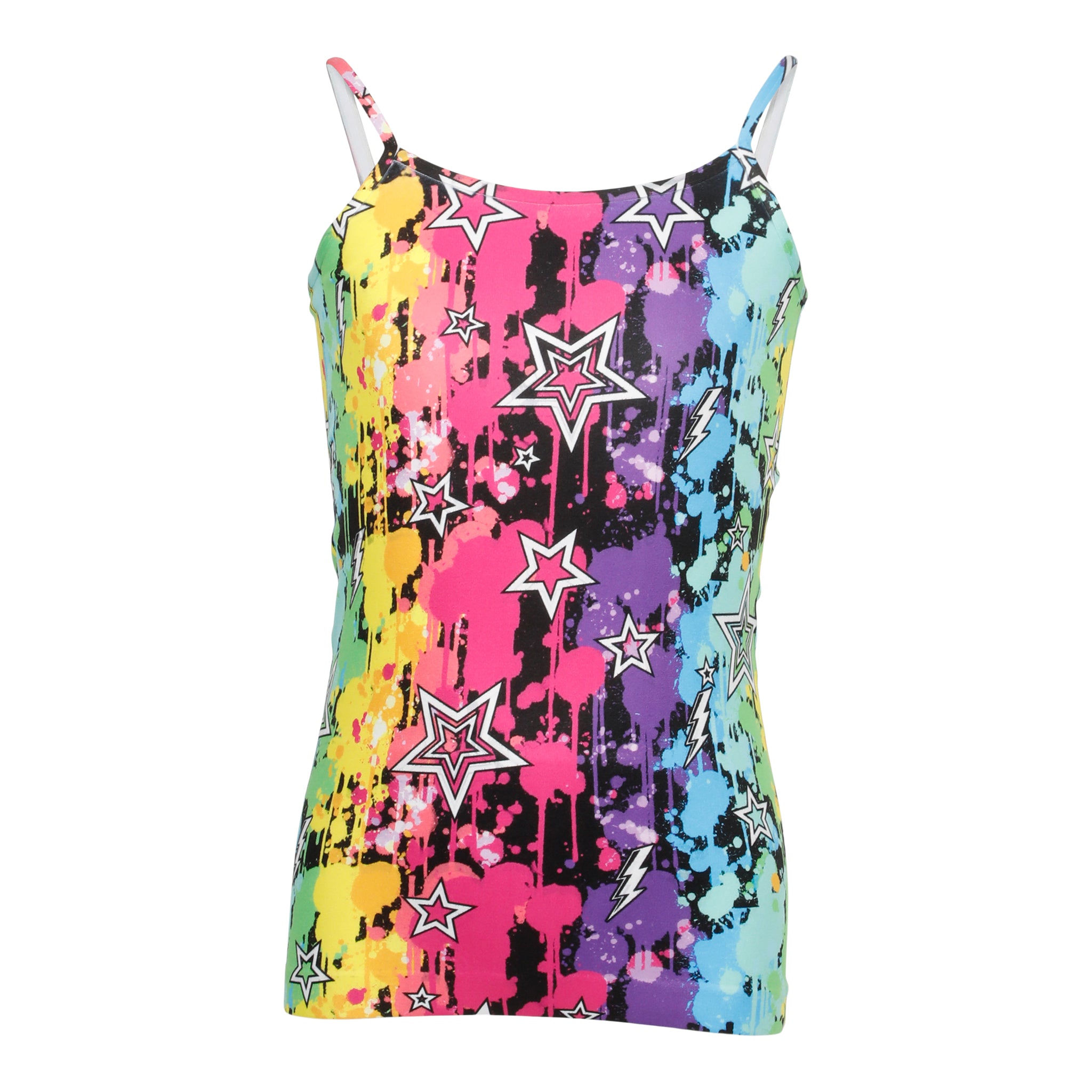 Tie Dye Splatter Paint & Stars Full Cami 4-6X - Denny's