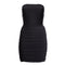 Pamela Removeable Straps Shirred Dress - Denny's
