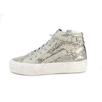 Hight Top Platform Sneaker Wild Snake Print with Side Zipper - Denny's