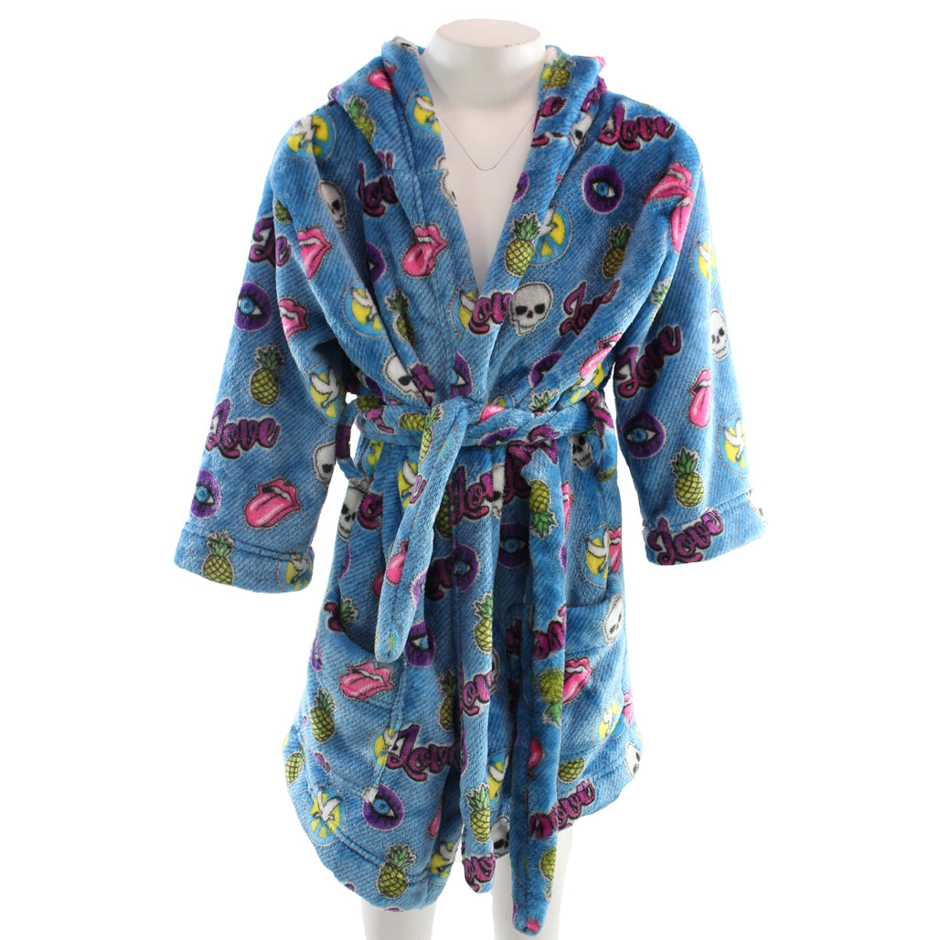 Patch Robe Plush Fall - Denny's