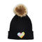 Metallic Heart Pom Beanie - Denny's