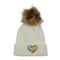 Metallic Heart Pom Beanie - Denny's