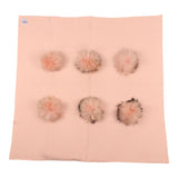 Blanket with Snap on Pink Pom Poms - Denny's