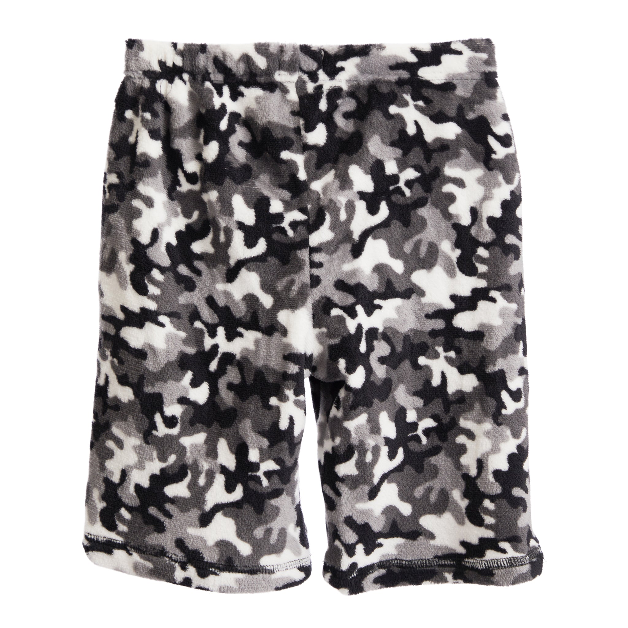 Black Camo Fuzzy Short - Denny's
