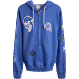 Scattered Icons Zip Hoodie - Denny's