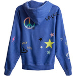 Scattered Icons Zip Hoodie - Denny's