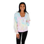 Pastel Tie Dye Zip Sweatshirt - Denny's