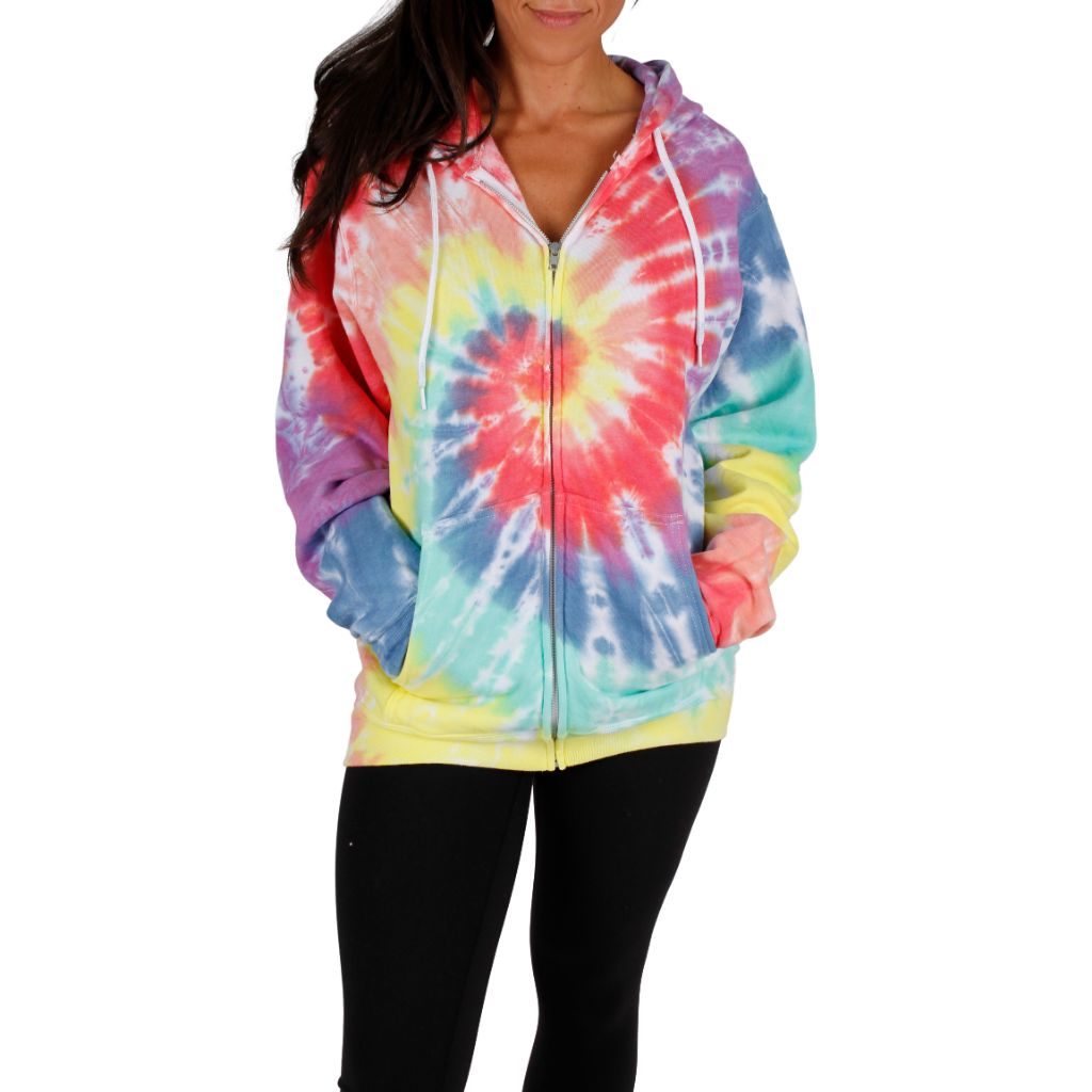 Tie Dye Mellow Zip Sweatshirt - Denny's