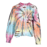 Rainbow Tie Dye Reverse Fleece Sweatshirt - Denny's