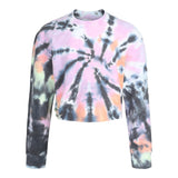 Reverse Tie Dye Crop Sweatshirt - Denny's