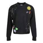 Splatter And Patches Cut Sweatshirt - Denny's