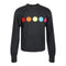 Rainbow Plush Smilies Crop Sweatshirt - Denny's