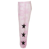 Black Stars Rose Tie Dye Sweatpant - Denny's