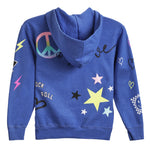 Allover Icons Zip Hoodie - Denny's