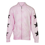 Black Stars Tie Dye Zip Jacket - Denny's