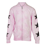 Black Stars Tie Dye Zip Jacket - Denny's