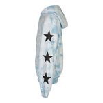 Black Stars Tie Dye Zip Jacket - Denny's