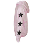 Black Stars Tie Dye Zip Jacket - Denny's