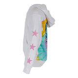 Zip Hoodie with Tie Dye Grateful Dead on Back & Glitter Stars Arm - Denny's