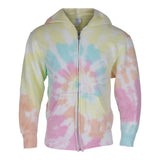 Pastel Tie Dye Zip Sweatshirt - Denny's