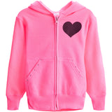 Black Heart & Stones Zip Hoodie - Denny's