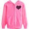Black Heart & Stones Zip Hoodie - Denny's