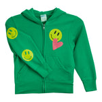 Smiley & Love Zip Hoodie - Denny's