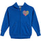 Scribble Heart & Stones Zip Hoodie - Denny's
