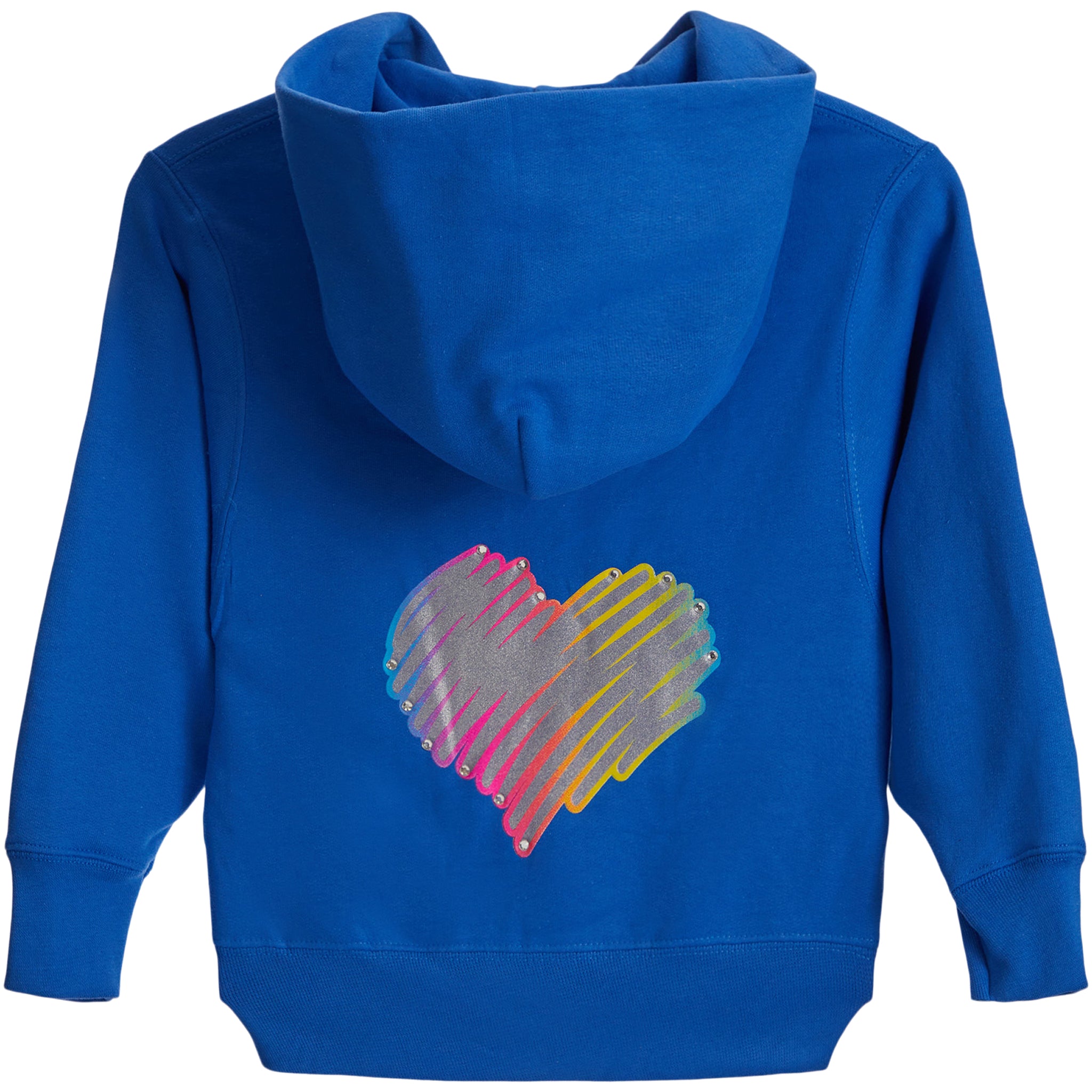 Scribble Heart & Stones Zip Hoodie - Denny's