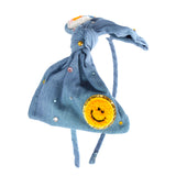Patched Denim Bow Headband - Denny's