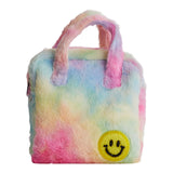 Tie Dye Fur Smiley Hand Bag - Denny's