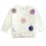 Long Sleeve Pom Pom Sweatshirt - Denny's