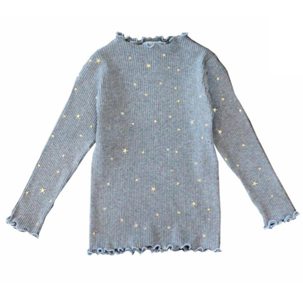 Ava Top Grey and Gold - Denny's