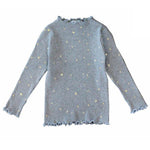 Ava Top Grey and Gold - Denny's