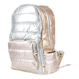 Puffy Silver and Gold Backpack - Denny's