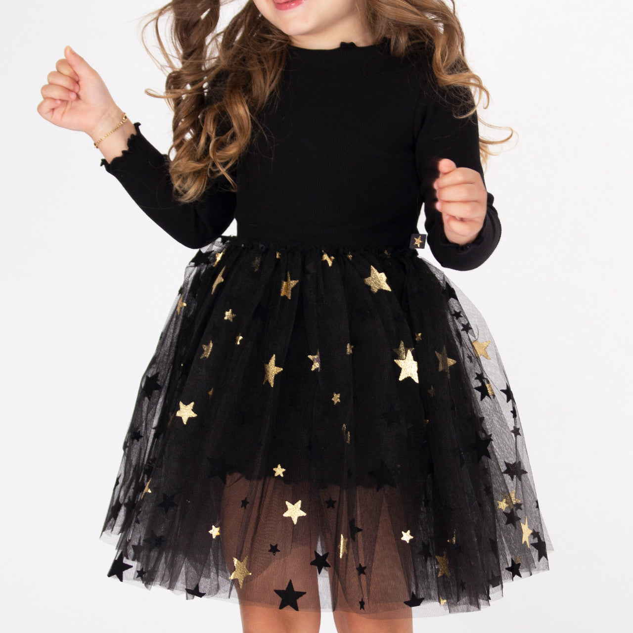 Tutu Dress Mia Black With Gold Star - Denny's