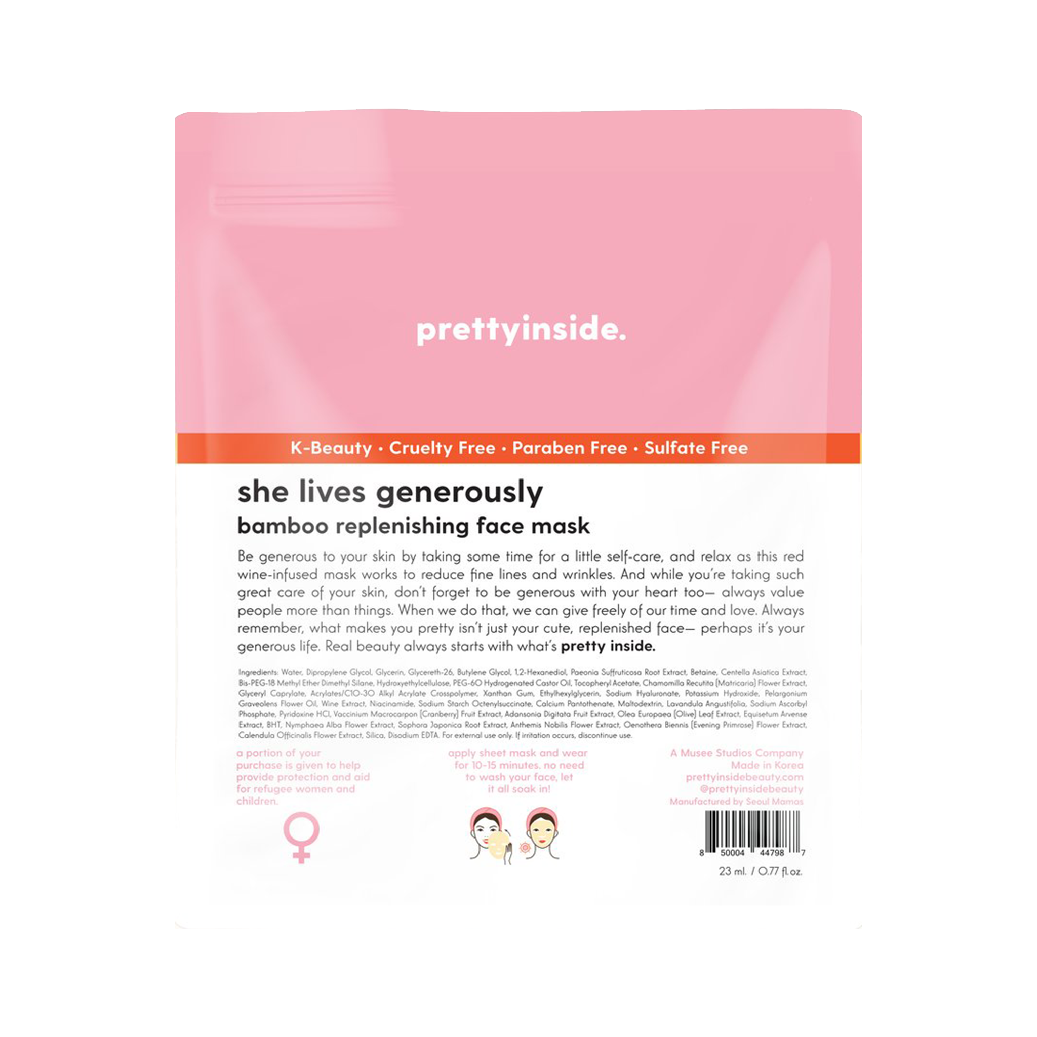 She Lives Generously Face Mask - Denny's