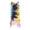 Jersey Fringe Dress Bright Multi Black Tie Dye - Denny's