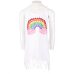 Jersey Fringe Dress with Rainbow Candy - Denny's