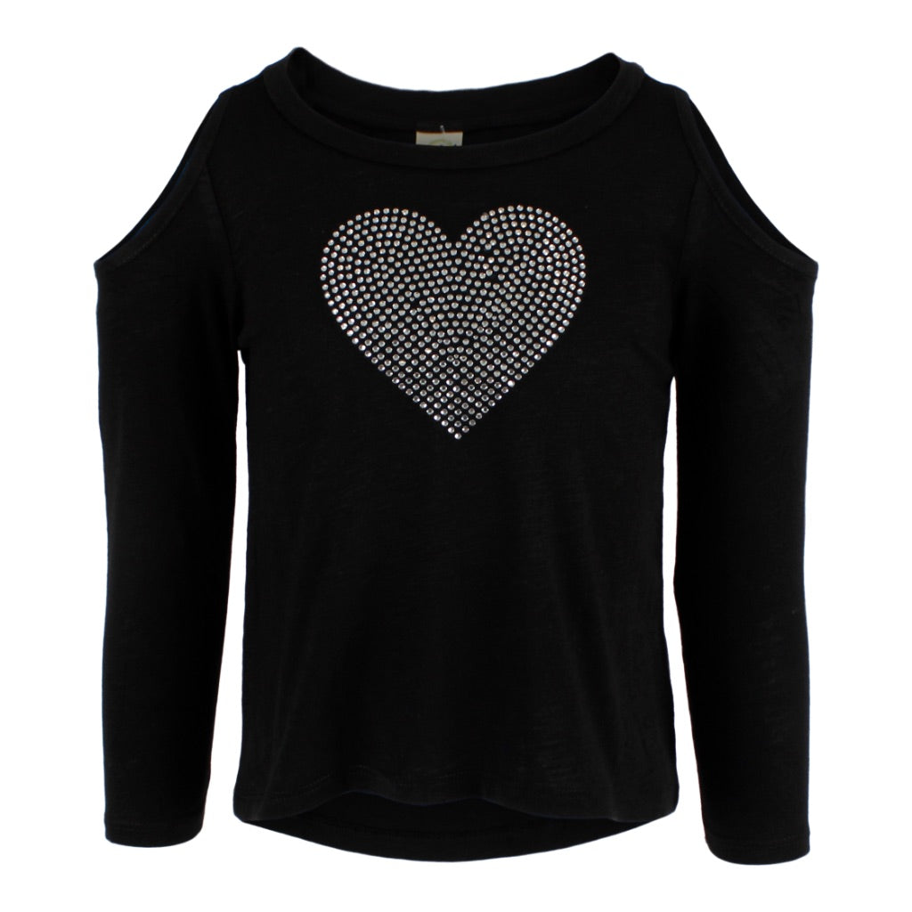 Long Sleeve Cold Shoulder with Heart - Denny's