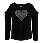 Long Sleeve Cold Shoulder with Heart - Denny's